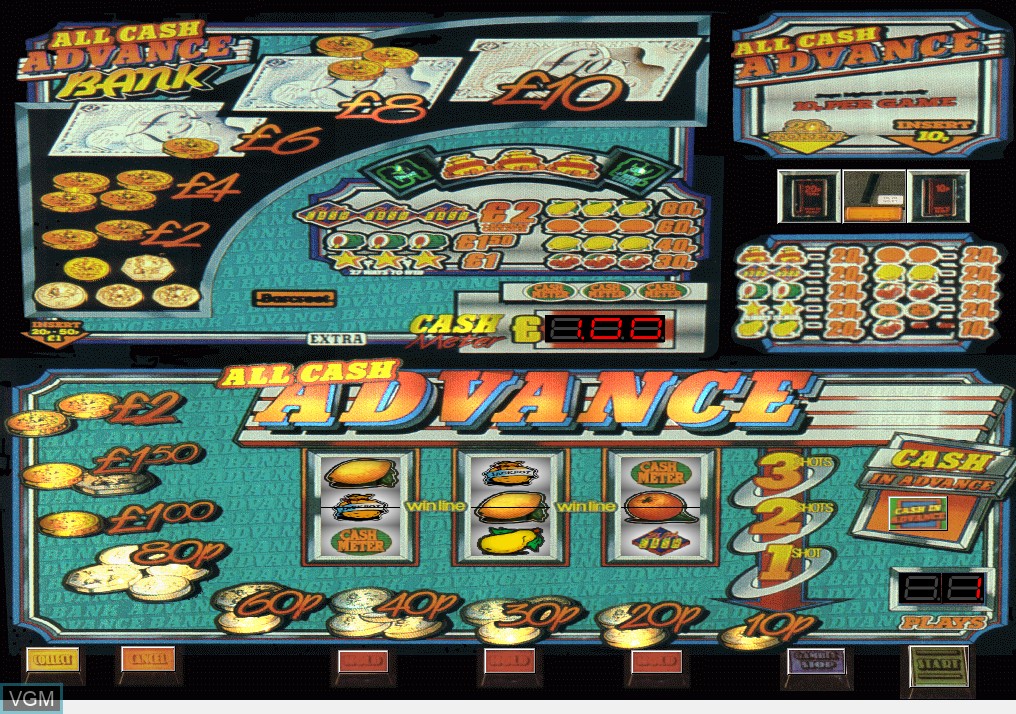 In-game screen of the game All Cash Advance on Slot machines