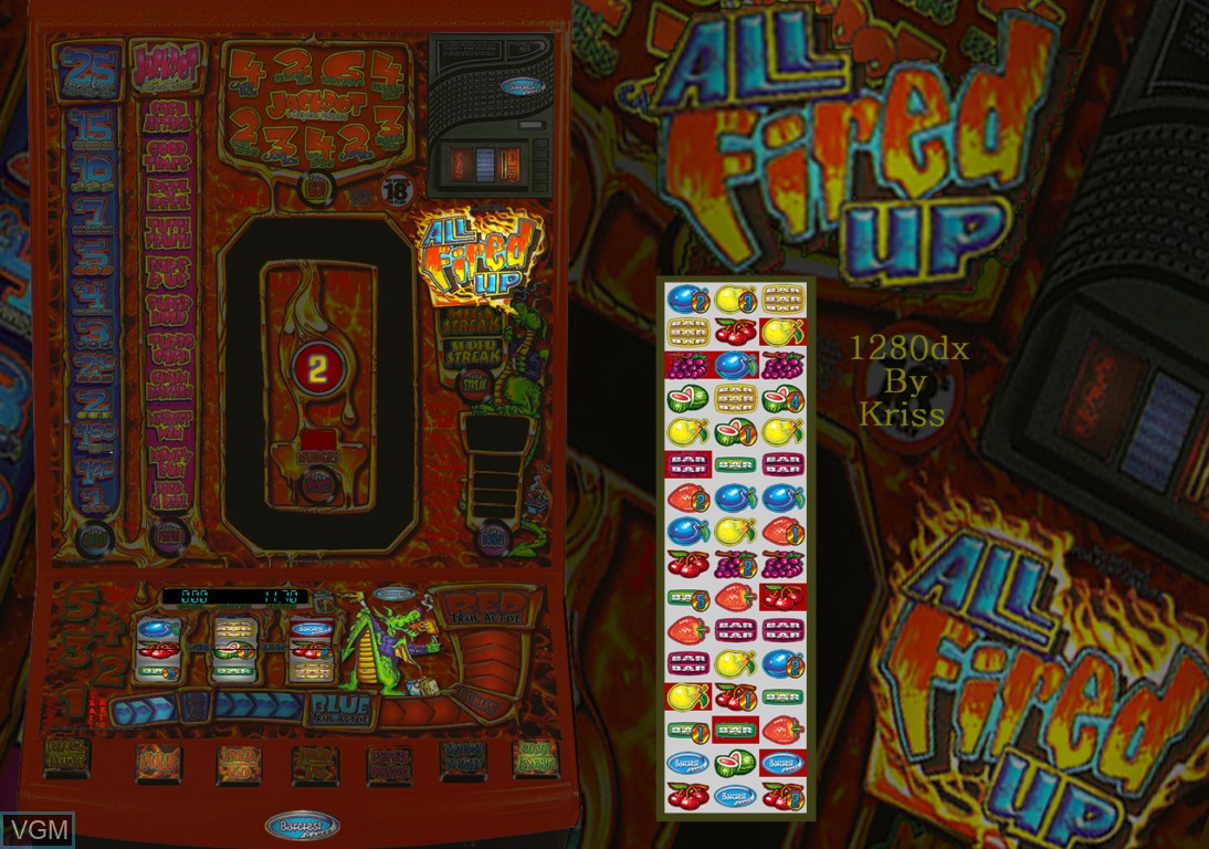 In-game screen of the game All Fired Up on Slot machines