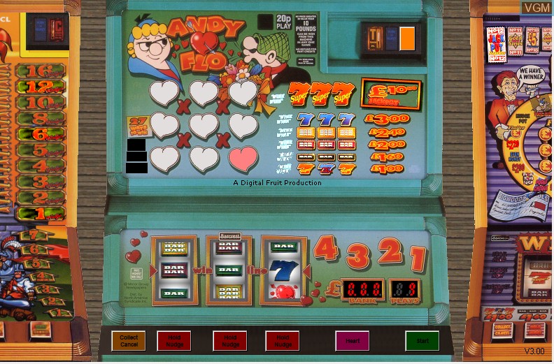 In-game screen of the game Andy Loves Flo on Slot machines