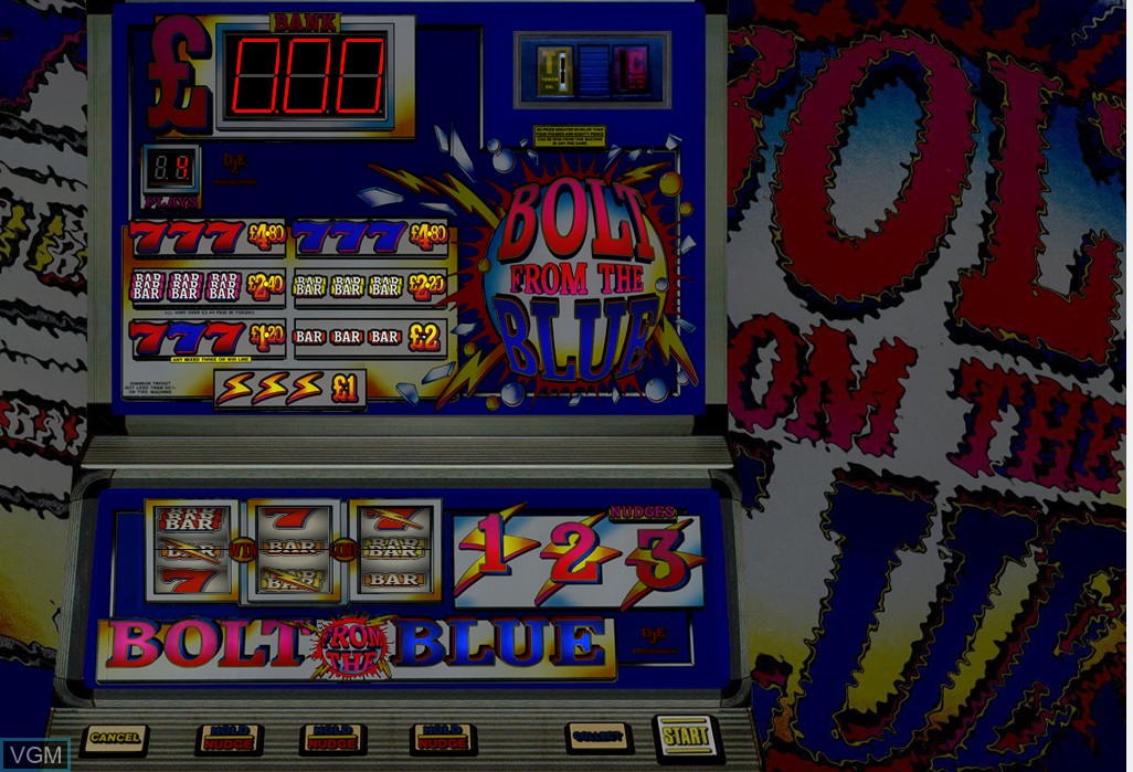 In-game screen of the game Bolt From The Blue on Slot machines