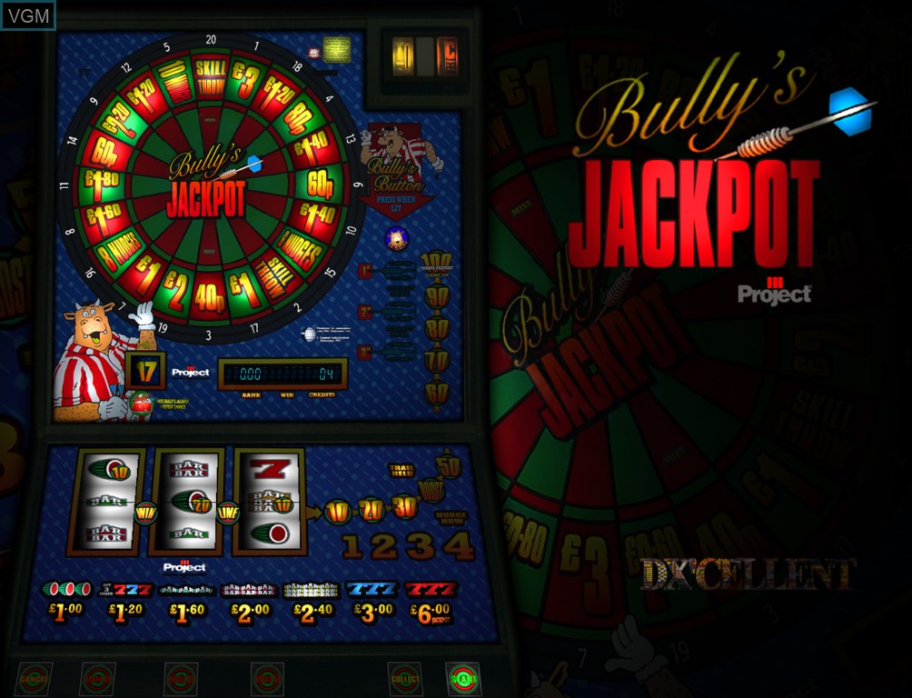 In-game screen of the game Bully's Jackpot on Slot machines