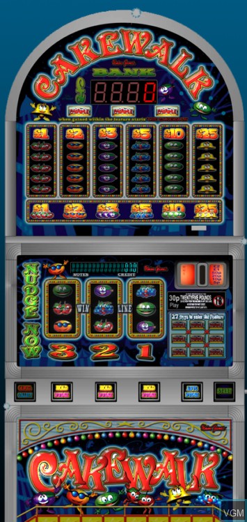 In-game screen of the game Cake Walk on Slot machines