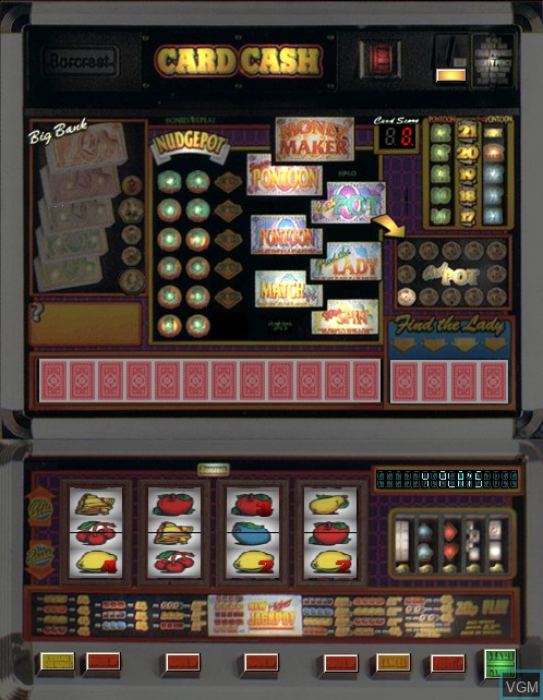 In-game screen of the game Card Cash on Slot machines