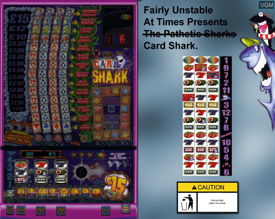 In-game screen of the game Card Shark on Slot machines