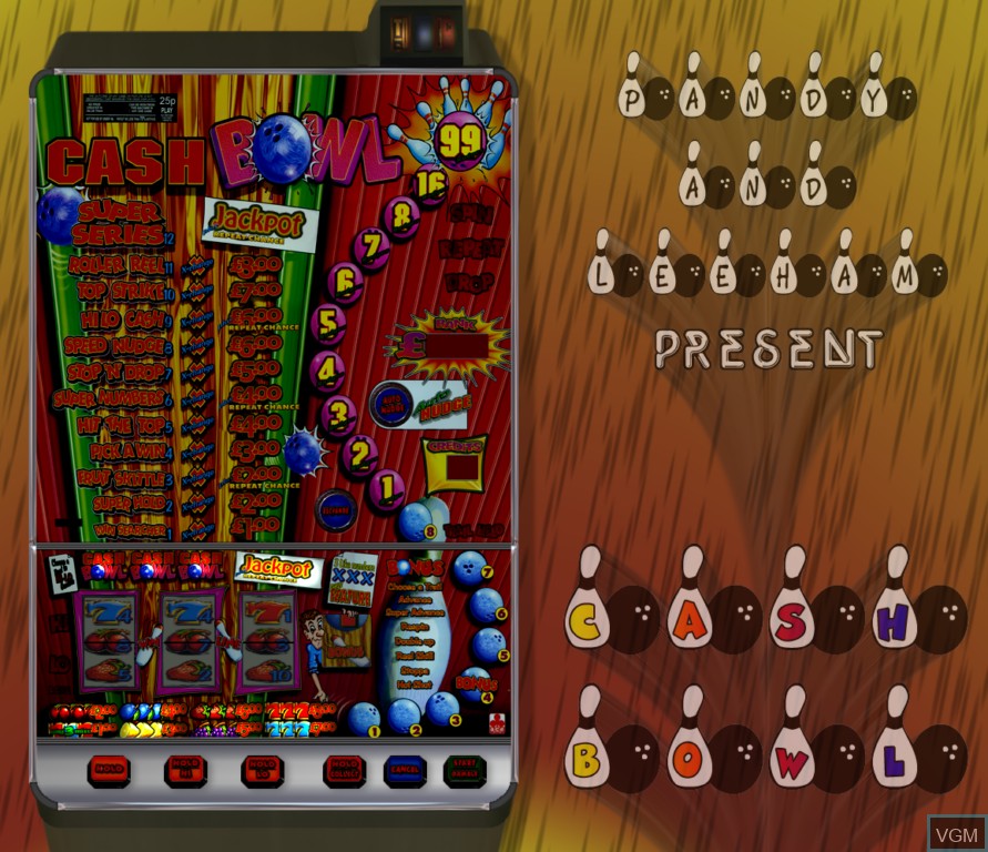 In-game screen of the game Cash Bowl on Slot machines