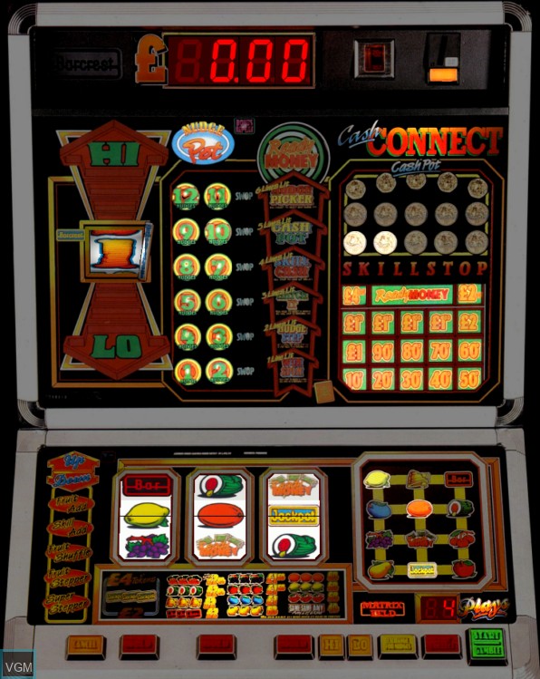 In-game screen of the game Cash Connect on Slot machines