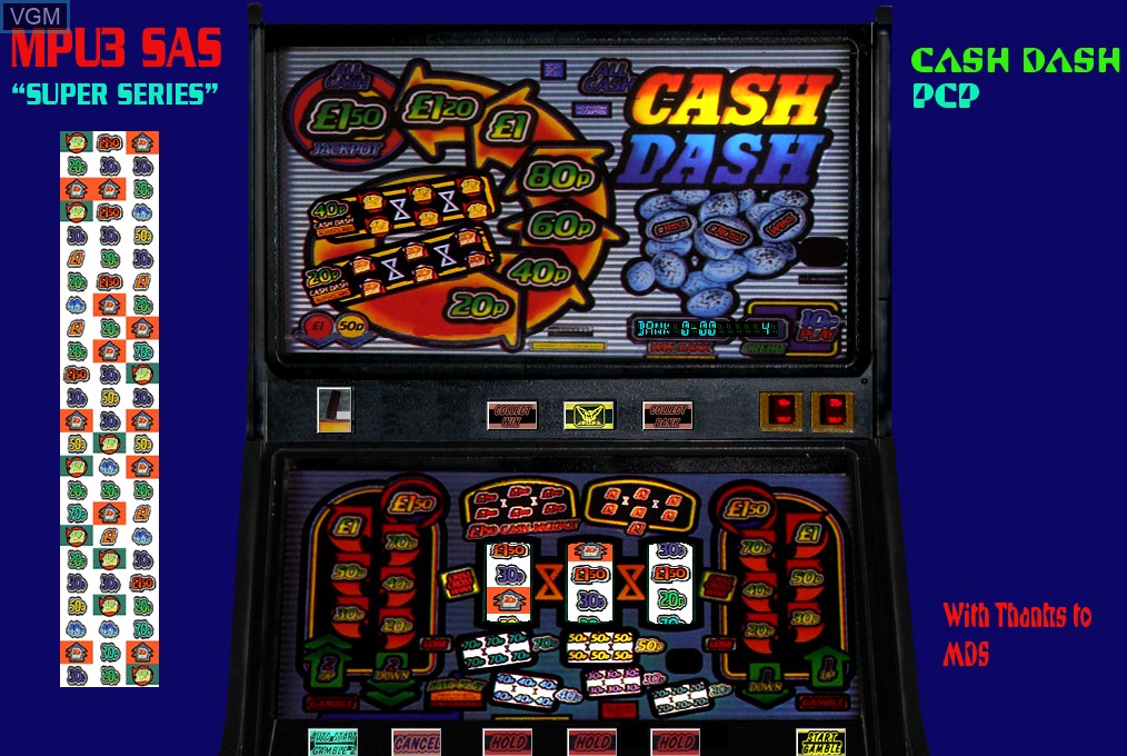 In-game screen of the game Cash Dash on Slot machines