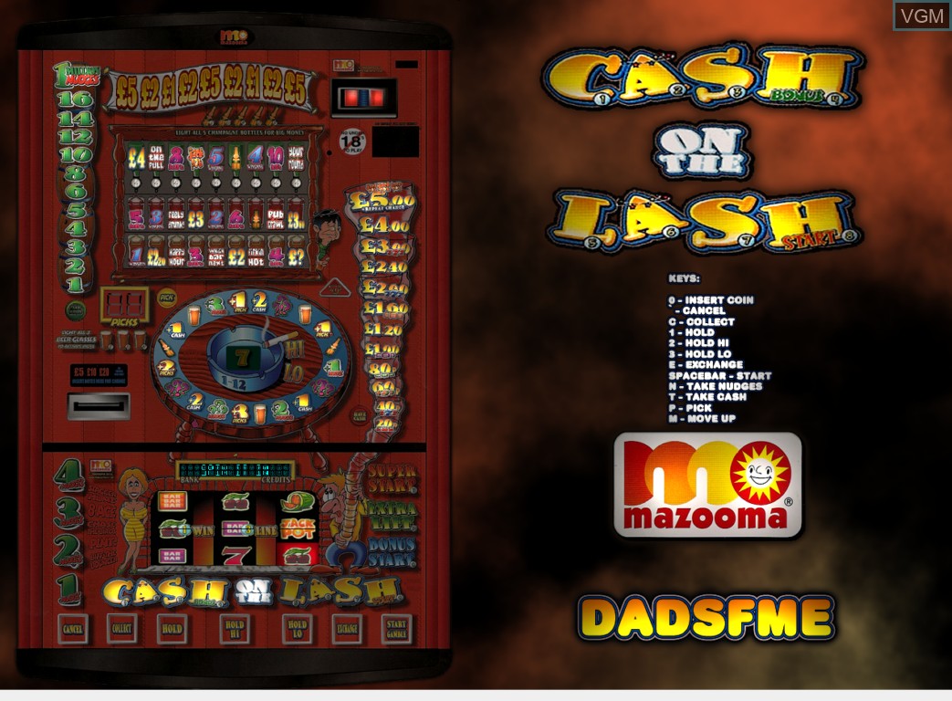 In-game screen of the game Cash On The Lash on Slot machines