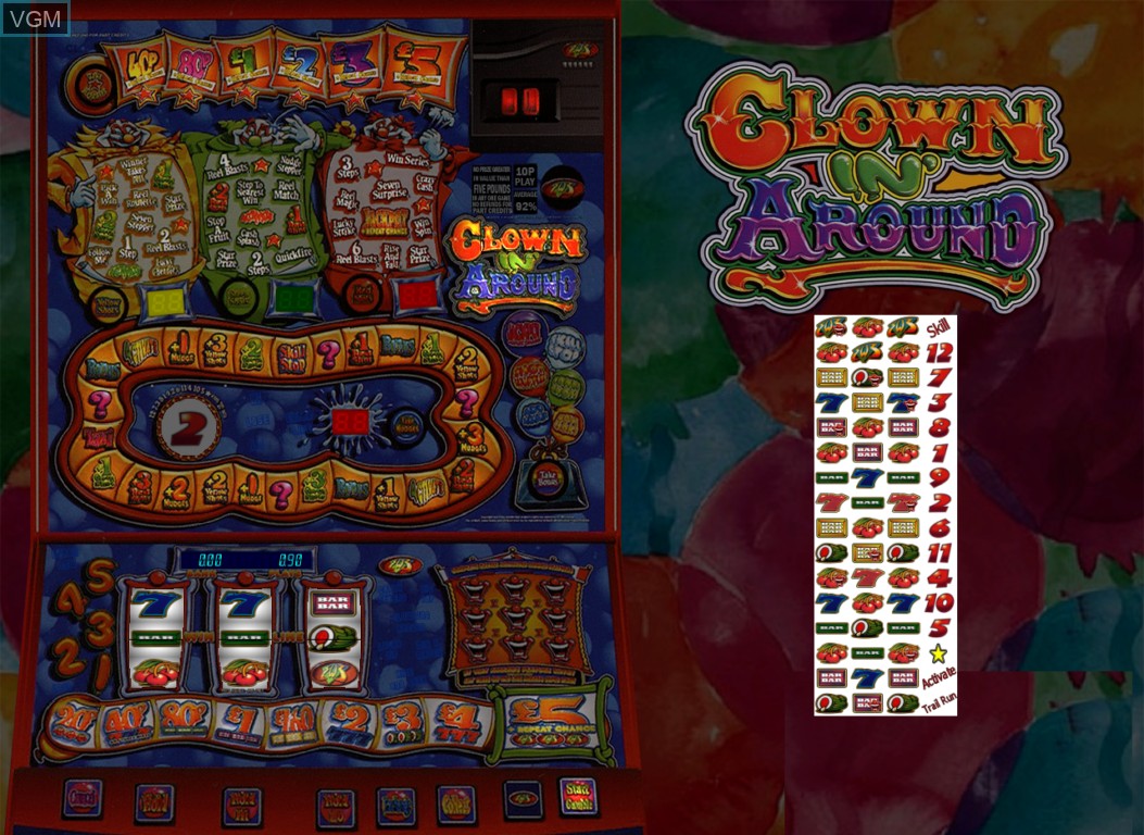 In-game screen of the game Clown In Around on Slot machines