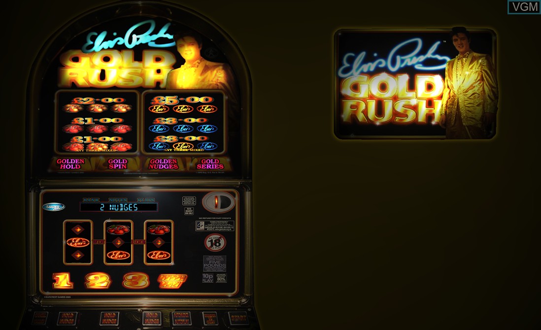 In-game screen of the game Elvis Gold Rush on Slot machines