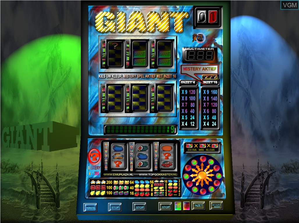 In-game screen of the game Giant on Slot machines