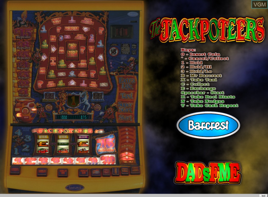In-game screen of the game Jackpoteers on Slot machines