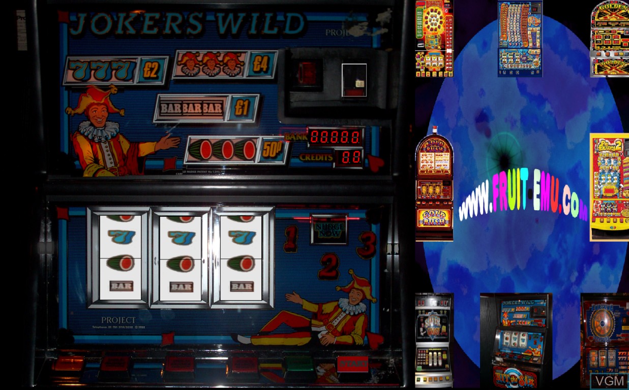 In-game screen of the game Jokers Wild on Slot machines