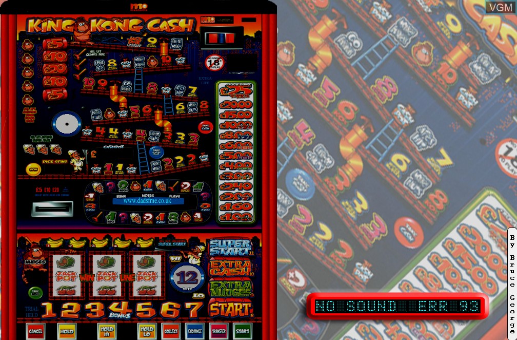 In-game screen of the game King Kong Cash on Slot machines