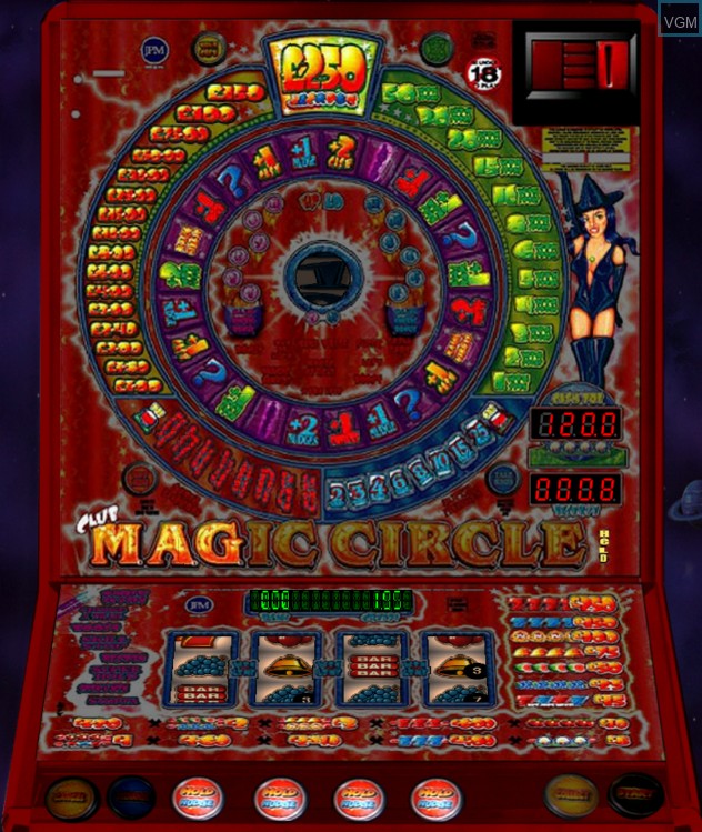 In-game screen of the game Magic Circle on Slot machines