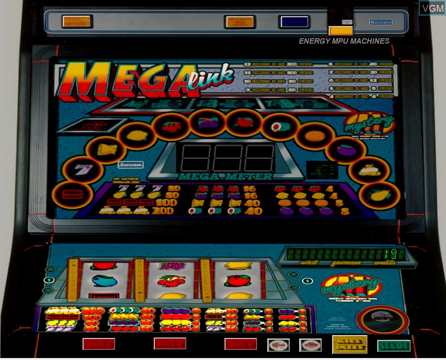 In-game screen of the game Megalink on Slot machines