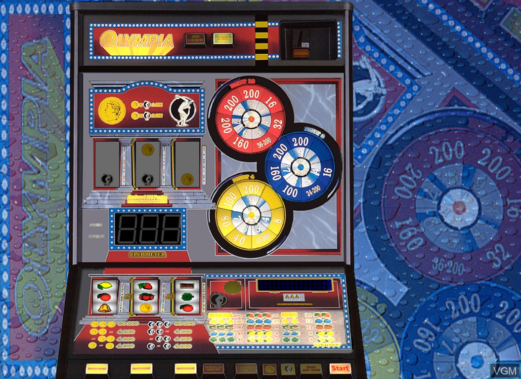In-game screen of the game Olympia on Slot machines