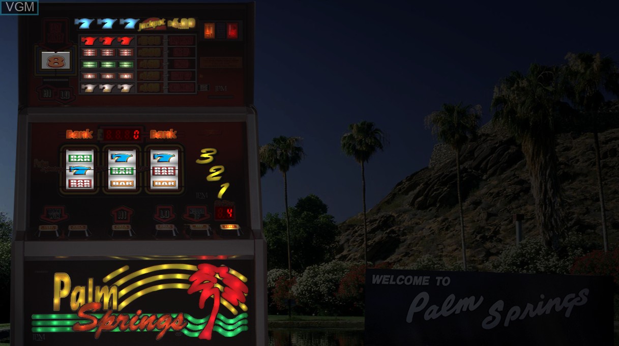 In-game screen of the game Palm Springs on Slot machines