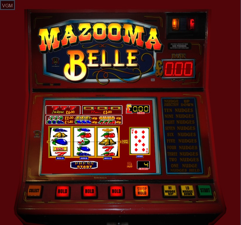 In-game screen of the game Red Hot Mazooma Belle on Slot machines