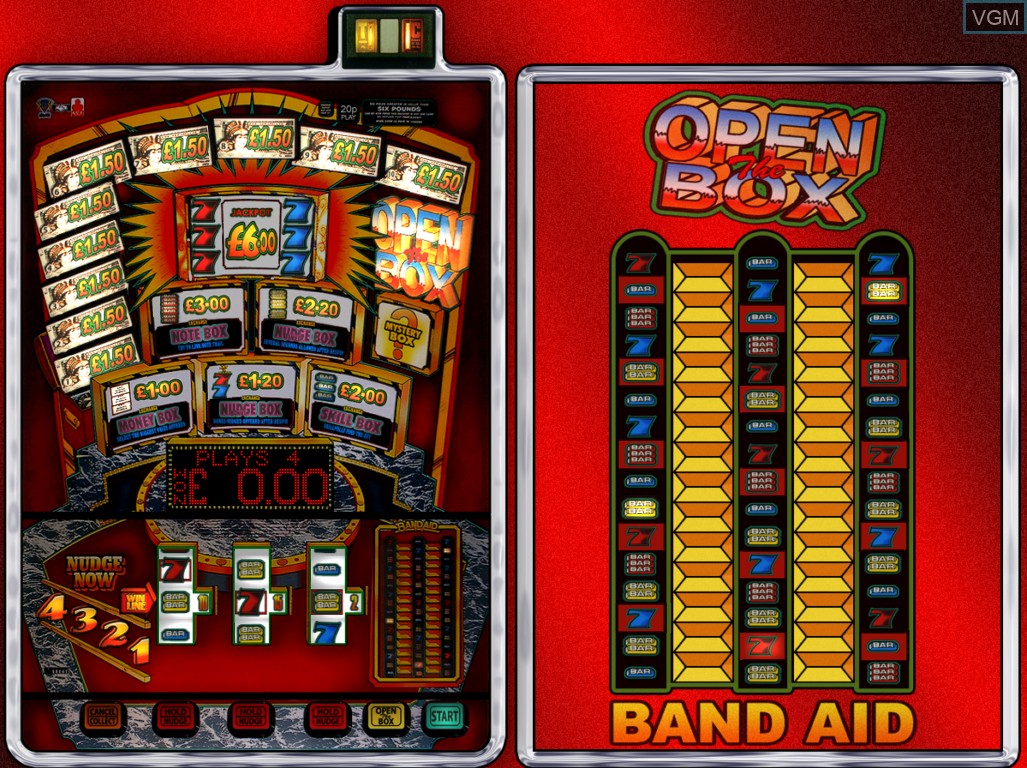 In-game screen of the game Open The Box on Slot machines