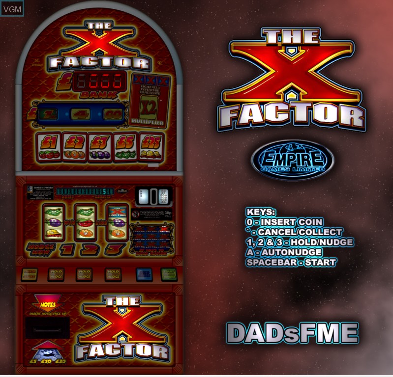 In-game screen of the game X Factor on Slot machines