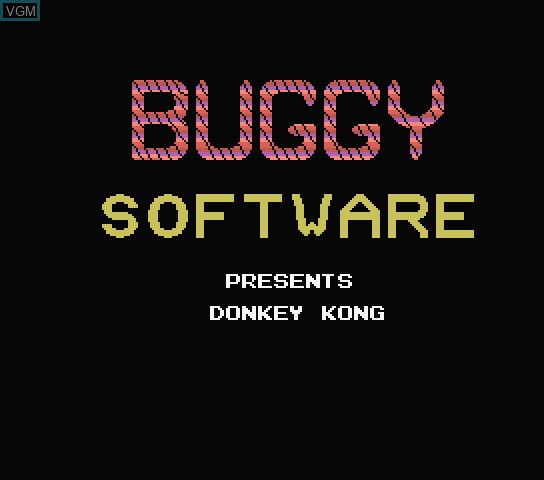 Title screen of the game Donkey Kong on Spectravideo SVI 318 / 328