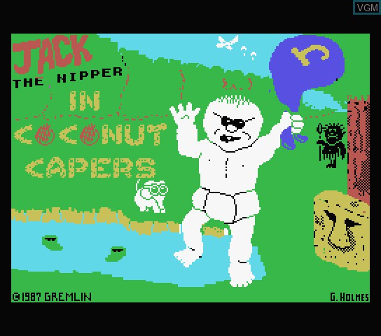 Menu screen of the game Burken Soft Game Pac 11 on Spectravideo SVI 318 / 328