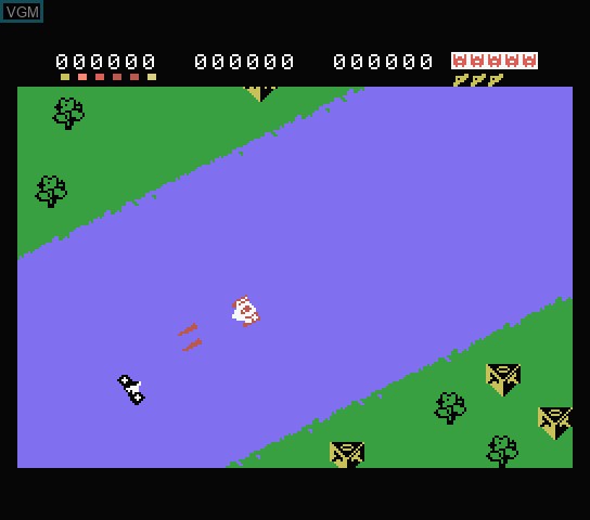 In-game screen of the game Turboat on Spectravideo SVI 318 / 328