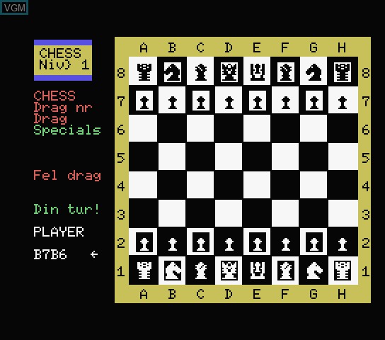 In-game screen of the game Burken Soft Game Pac 20 on Spectravideo SVI 318 / 328