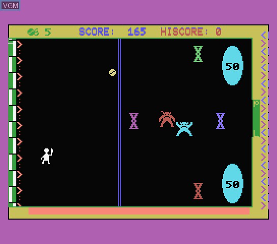 In-game screen of the game Flipper Man on Spectravideo SVI 318 / 328
