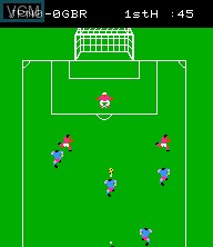 In-game screen of the game Super Soccer on Epoch S. Cassette Vision