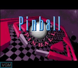 Title screen of the game Pinball Pinball on Nintendo Super NES