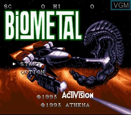 Title screen of the game BioMetal on Nintendo Super NES