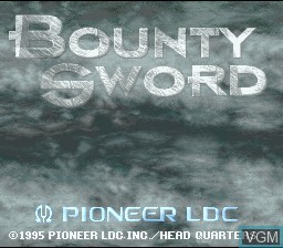 Title screen of the game Bounty Sword on Nintendo Super NES