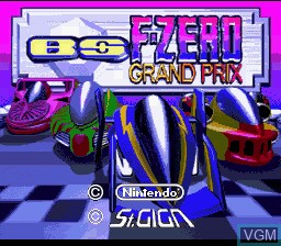 Title screen of the game BS F-Zero Grand Prix - Ace League - Dai-4-Shuu on Nintendo Super NES
