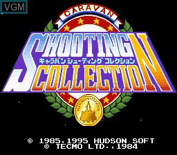 Title screen of the game Caravan Shooting Collection on Nintendo Super NES