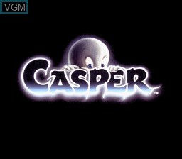Title screen of the game Casper on Nintendo Super NES
