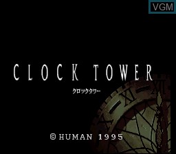 Title screen of the game Clock Tower on Nintendo Super NES