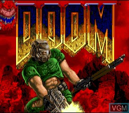 Title screen of the game DOOM on Nintendo Super NES