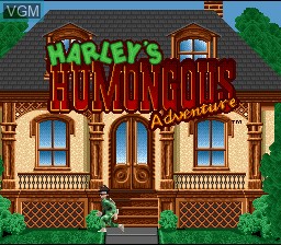 Title screen of the game Harley's Humongous Adventure on Nintendo Super NES