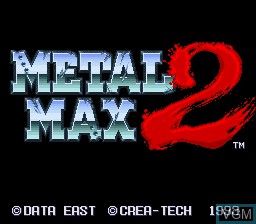 Title screen of the game Metal Max 2 on Nintendo Super NES