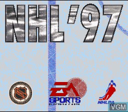 Title screen of the game NHL 97 on Nintendo Super NES