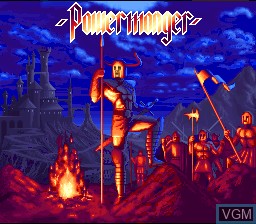 Title screen of the game Power Monger on Nintendo Super NES