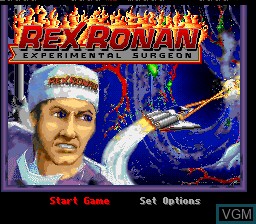 Title screen of the game Rex Ronan - Experimental Surgeon on Nintendo Super NES