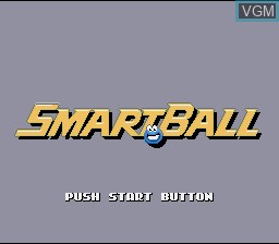 Title screen of the game Smart Ball on Nintendo Super NES