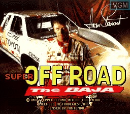 Title screen of the game Super Off Road - The Baja on Nintendo Super NES