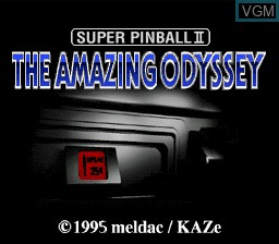 Title screen of the game Super Pinball II - The Amazing Odyssey on Nintendo Super NES