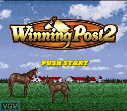 Title screen of the game Winning Post 2 on Nintendo Super NES