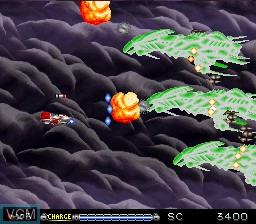 Menu screen of the game BioMetal on Nintendo Super NES