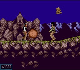 Menu screen of the game Bram Stoker's Dracula on Nintendo Super NES